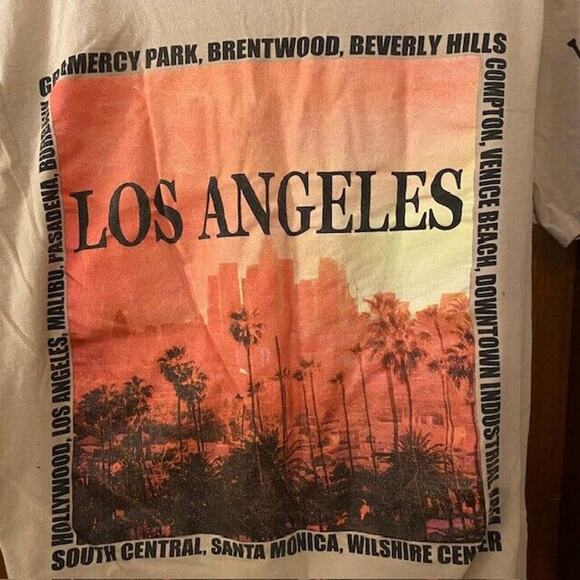 Los Angeles Tee Shirt Mens Size 3X On Fire Brand California - Picture 4 of 7